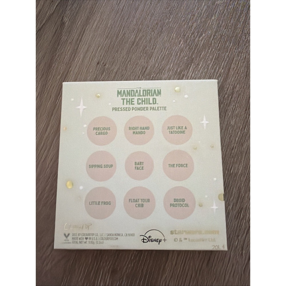 Colourpop Disney Mandalorian The Child Baby Yoda Shadow Palette Star Wars - Picture 4 of 5